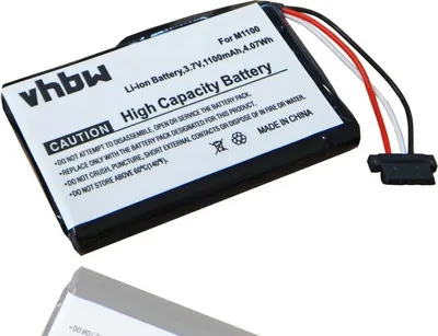 Produktbild von vhbw Akku Ersatz für Navman M1100, 338937010183 für GPS Navigation Navi (1100 mAh, 3,7 V, Li-Ion)