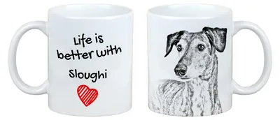 Productafbeelding van Kaart van Perzië mok met hond het leven is beter Art-Dog
