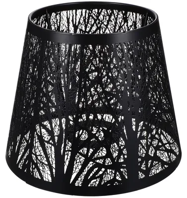Image de Abat-jour moderne - Design unique - Noir - Pour lampes de table et lampadaires