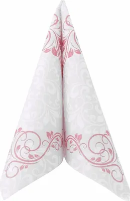 Produktbild von Airlaid Serviette Ornaments in Rot, 40 x 40 cm, 50 Stück - APARTina