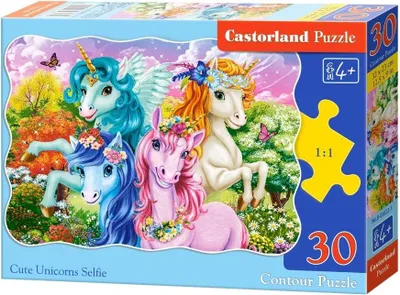 Obrázek produktu pro Puzzle 30 Cute Unicorns Selfie B-03822-1