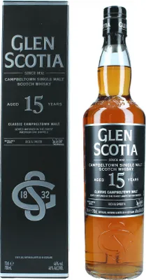 Produktbild von Glen Scotia 15 Jahre Campbeltown Single Malt Scotch Whisky