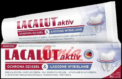 Produktbild von Lacalut Aktiv pasta do zębów 75 ml łagodne wybielanie