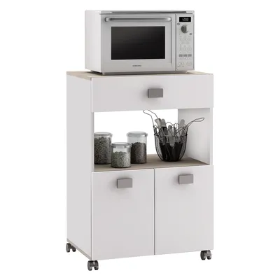 Immagine prodotto di Armadio per microonde ROMARIN acacia/bianco
