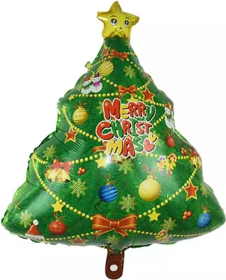 Produktbild von Folienballon Weihnachten, Tannenbaum Merry Christmas 2, ca. 55 x 69 cm