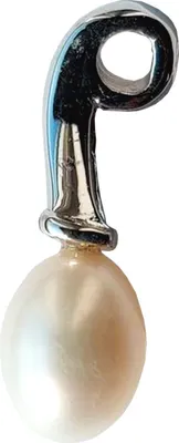 Produktbild von Silberanhänger Perle weiß aus 925 er Sterling Silber