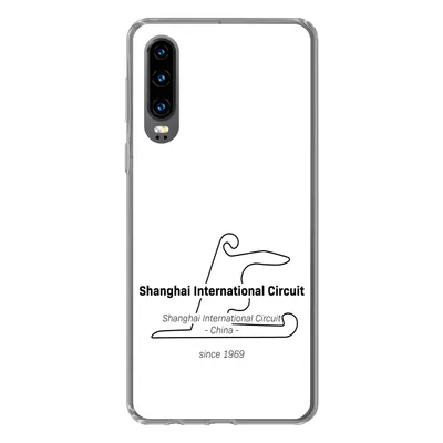Produktbild von MuchoWow® Handyhülle Schutzhülle Hülle für Huawei P30 Formel 1 - Shanghai - Rennstrecke Silikon Softcase Handy Hülle - Kartenbesitzer