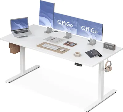 Obrázek produktu pro Nastavitelný výškově psací stůl - Stůl s možností stání a sezení - Elektrický stůl - Ergonomický stůl - Herní stůl