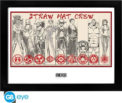 Produktbild von ONE PIECE - Framed print Straw Hat Crew (300)