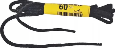 Zdjęcie produktu dla Sznurówki okrągłe czarne 60 cm