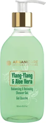 Produktbild von Arganicare 3701120000990, Duschgel, 500 ml, Frauen, Körper, Feuchtigkeitsspendend, Weichmachend, Pumpenflasche
