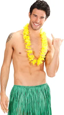 Obrázok produktu pre Havajský náhrdelník Havajské kvety žlté Aloha