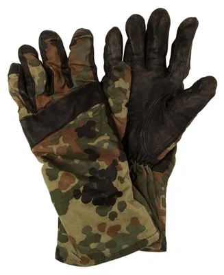 Produktbild von BW Handschuhe Leder flecktarn Sommer Gr.8