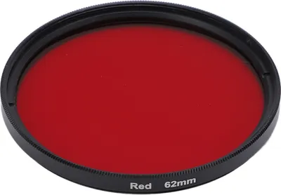 Image de Filtre d'objectif de caméra de fil Plein verre optique rouge pour Nikon Lens62mm