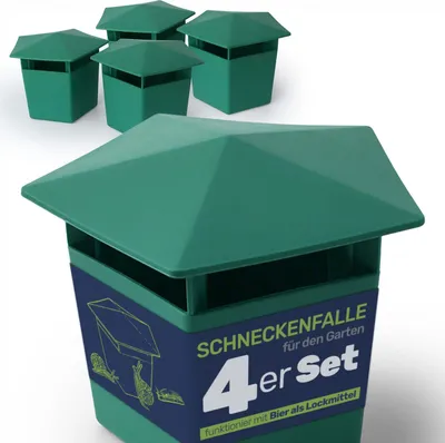 Produktbild von Schneckenfalle Set Schneckenschutz Garten, Menge:4