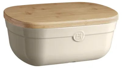Obrázek produktu pro EMILE HENRY Chlebník s dřevěným víkem/krájecí deskou Argile EH 8750 02 3289310287500