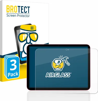 Produktbild von 3x BROTECT Schutzglas für Apple iPad 10.9" WiFi 2022 (10. Gen.) Schutzfolie Panzer Folie Glas Display Schutz klar