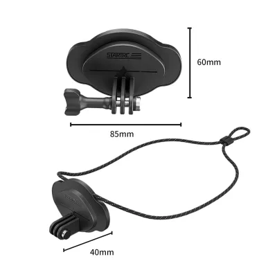 Obrázek produktu pro STARTRC magnetický držák na krk pro sportovní kamery, popruh na krk, nastavitelný popruh na krk, rychloupínací, náhradní držák pro GoPro Hero 12/11/10, DJI OSMO Action 4, Insta360 X4/X3/ Ace Pro