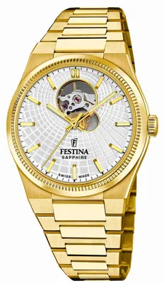 Obrázok produktu pre Festina Automatické hodinky Automatico Swiss Made White - Gold