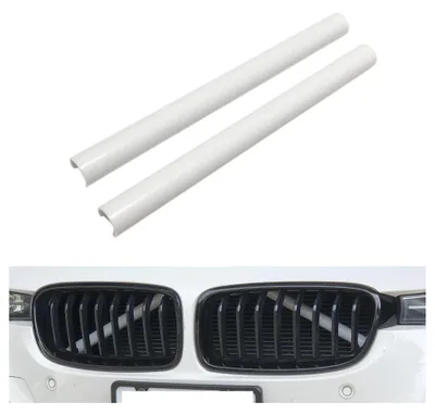 2x Kühlergrill Streben in WEISS für BMW F20 F22 F30 F31 F34 F32 F33 F36 G30 G31 – Produktansicht