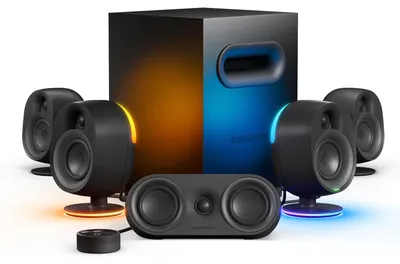 Zdjęcie produktu dla Steelseries Arena 9, 5.1 kan., PC/Laptop, Czarny, Przewodowa, 2-drożny, 35 - 20000 Hz