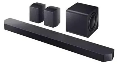 Zdjęcie produktu dla Samsung HW-Q990F, 11.1.4 kan., 756 W, DTS 5.1, DTS Express, DTS-HD Master Audio, DTS:X, Dolby Atmos, Dolby Digital Plus, Dolby TrueHD, 210 W, Subwoofer aktywny, Bezprzewodowy