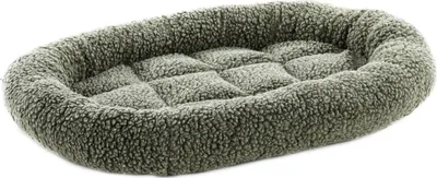 Produktbild von Flamingo Kissen Sherpa oval braun, Maße: 55 x 42 x 7 cm