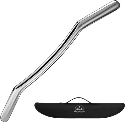 Image de Grattoir Gua Sha, appareil de massage pour drainage lymphatique, en acier inoxydable, pour le bien-être