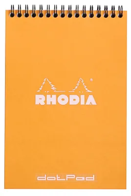 Produktbild von Note Pad mit Doppelspirale Rhodia, DIN A5 orange