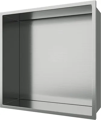 Produktbild von Aloni Wandnische Edelstahl gebürstet rostfrei 305x305x100mm