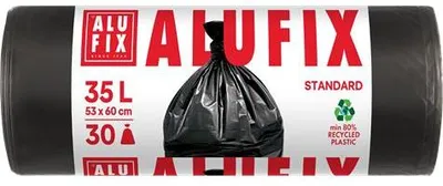 Produktbild von Müllsäcke, schwarz, 35 l, 30 Stück, ALUFIX MS3530UNINEW