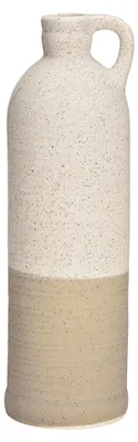 Produktbild von Porzellanvase, beige (Breite/Höhe/Tiefe) 8x26x8 cm, nur für Trockenblumen.