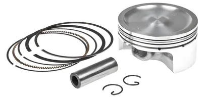 Zdjęcie produktu dla Komplet tłokowy Polini, 198 ccm, średnica 72 mm, przeznaczony do skuterów Piaggio Typhoon 125 2 V, Vespa ET4 125