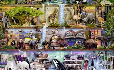 Zdjęcie produktu dla Puzzle 2000 elementw. Krlestwo dzikich zwierzt