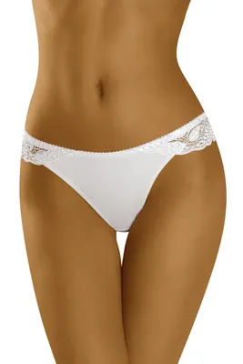 Produktbild von Wolbar zauberhafter damen string mit rüsche wb28 , weiß, s