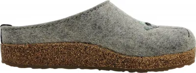 Imagen del producto de Haflinger Grizzly Amaya: Zapatillas de estar por casa, color gris, para uso diario