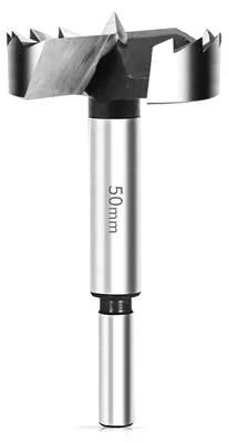 Obrázok produktu pre Vrták Forstner, 50 mm, valcovitá hlava, určený na drevo, priemer 50 mm, oceľ HSS, dĺžka 90 mm