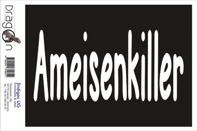 Produktbild von Aufkleber / Autoaufkleber - JDM / Die cut / Auto / OEM - Ameisenkiller gegen Ameisen an meinem Auto - 210x100mm silber - Heckscheibe / Heckscheibenaufkleber