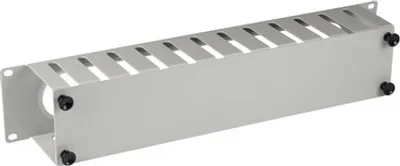 Immagine prodotto di Pannello passacavi da 19" a 2U con copertura, RAL 7035