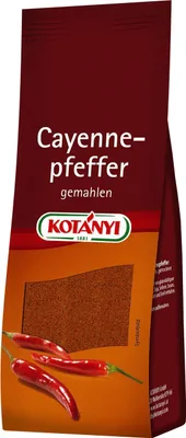 Immagine prodotto di Pepe di Caienna Kotanyi, macinato, delicatamente affumicato, molto piccante 45g
