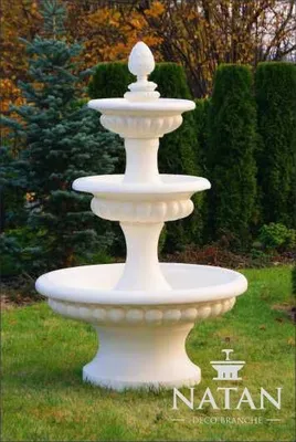Produktbild von Zierbrunnen Springbrunnen Skulptur Brunnen Deko Garten Fontaine Teich 186cm