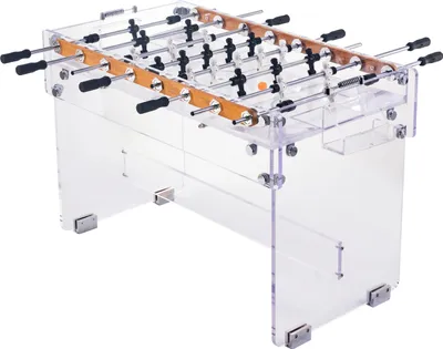 Immagine prodotto di Cougar Prism Pro Elite Calcio balilla | Tavolo da calcio balilla in acrilico - Design moderno | Incl. 8 palline e 2 segnapunti | Tavolo da calcio balilla da interno per bambini e adulti | 144 x 75 x 90 cm
