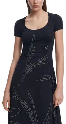 Immagine prodotto di Desigual Vestito floreale nero : taglia - S Taglia: S