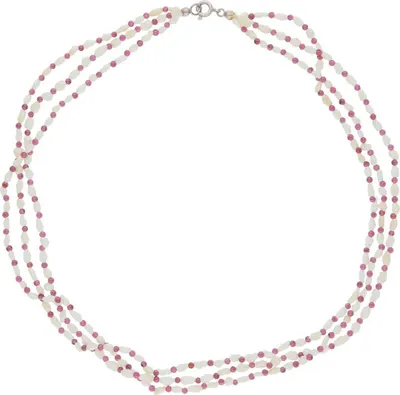 Produktbild von JuwelmaLux Perlenkette 925/000 Silber Süßwasserzuchtperle Granat JL30-05-4639