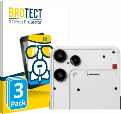 Produktbild von 3x BROTECT Schutzglas für Nothing Phone (3a) Lite (NUR Kameraschutz) Schutzfolie Panzer Folie Glas Display Schutz klar