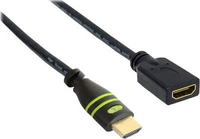 Image de Techly ICOC-HDMI2-4-EXT050 Techly HDMI 4K 60Hz High Speed mit Ethernet, schwarz, 5,0m