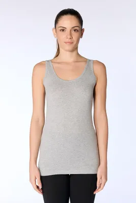 Produktbild von Basic Tanktop aus atmungsaktiver Baumwolle in Jersey-Qualität