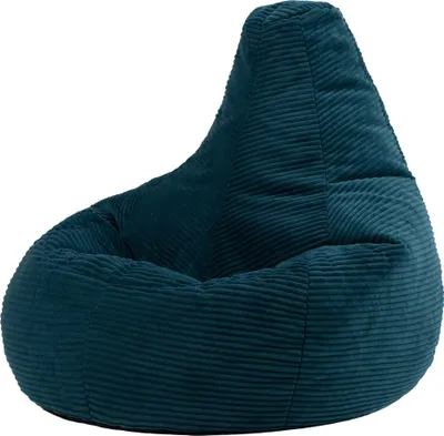 Produktbild von icon Sitzsack Bean Bag Dalton, Blaugrün, Cord, Groß, Sitzsäcke Für Das Wohnzimmer, Schlafzimmer, Sitzsack-Sessel Für Erwachsene - Hergestellt in Deutschland
