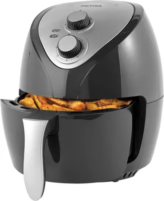Immagine prodotto di Friggitrice ad aria calda PETRA 3,2 litri 1300 W Cestello antiaderente Regolatore di temperatura
