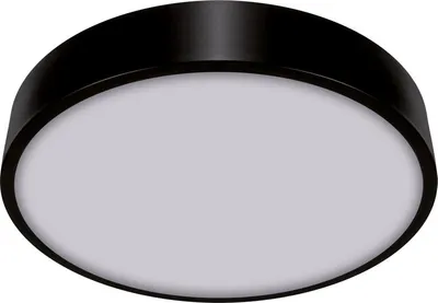 Zdjęcie produktu dla Plafon LED okrągły TOTEM czarno-biały 16W Neutralna biel 1510lm tworzywo sztuczne wym:5,5x30x30cm IP20 Struhm